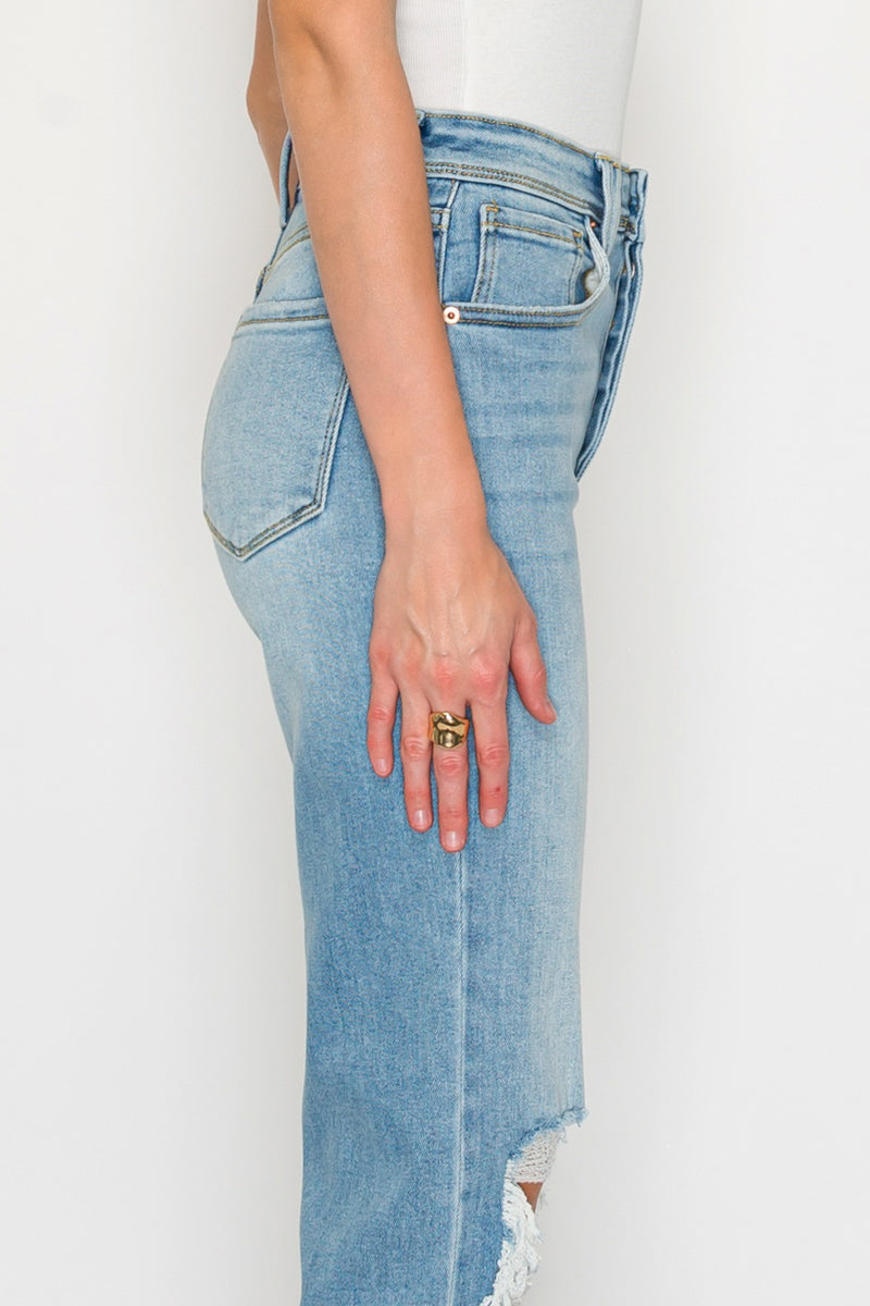 Raelynn Ultra High Rise Modern Wide Jeans in 11 (29) view 6 - High-Waisted (bottom)