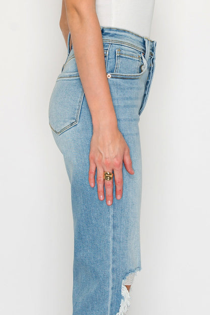 Raelynn Ultra High Rise Modern Wide Jeans in 11 (29) view 6 - High-Waisted (bottom)