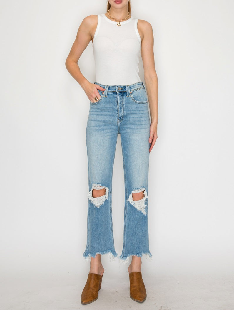 Raelynn Ultra High Rise Modern Wide Jeans in 15 (31) view 8 - High-Waisted (bottom)