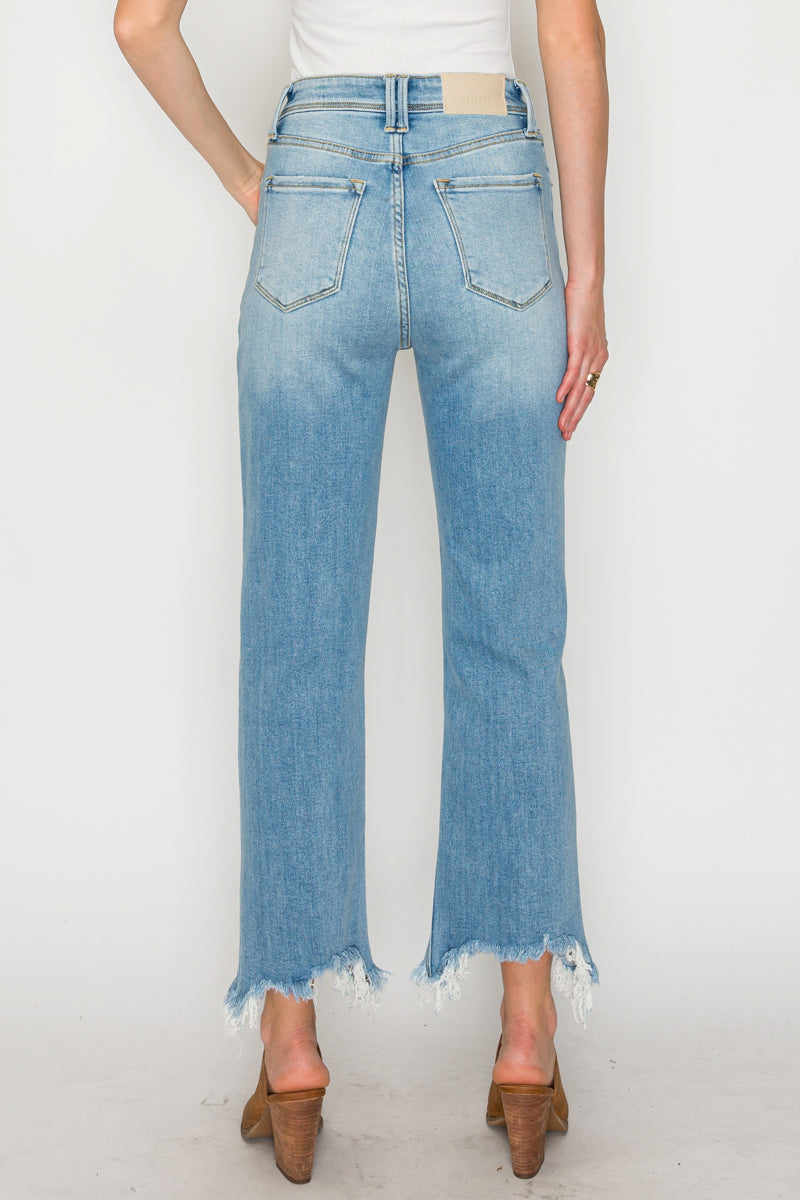 Raelynn Ultra High Rise Modern Wide Jeans in 7 (27) view 4 - High-Waisted (bottom)
