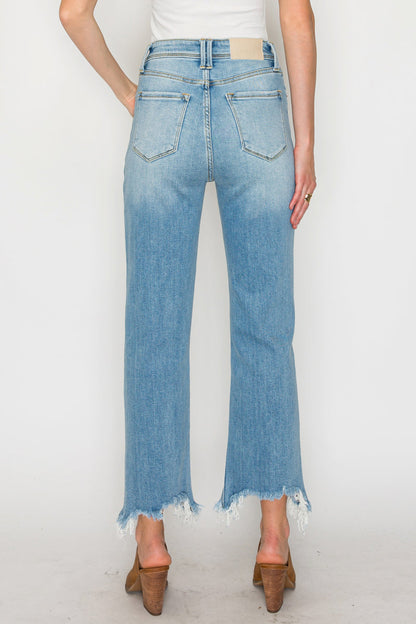 Raelynn Ultra High Rise Modern Wide Jeans in 7 (27) view 4 - High-Waisted (bottom)