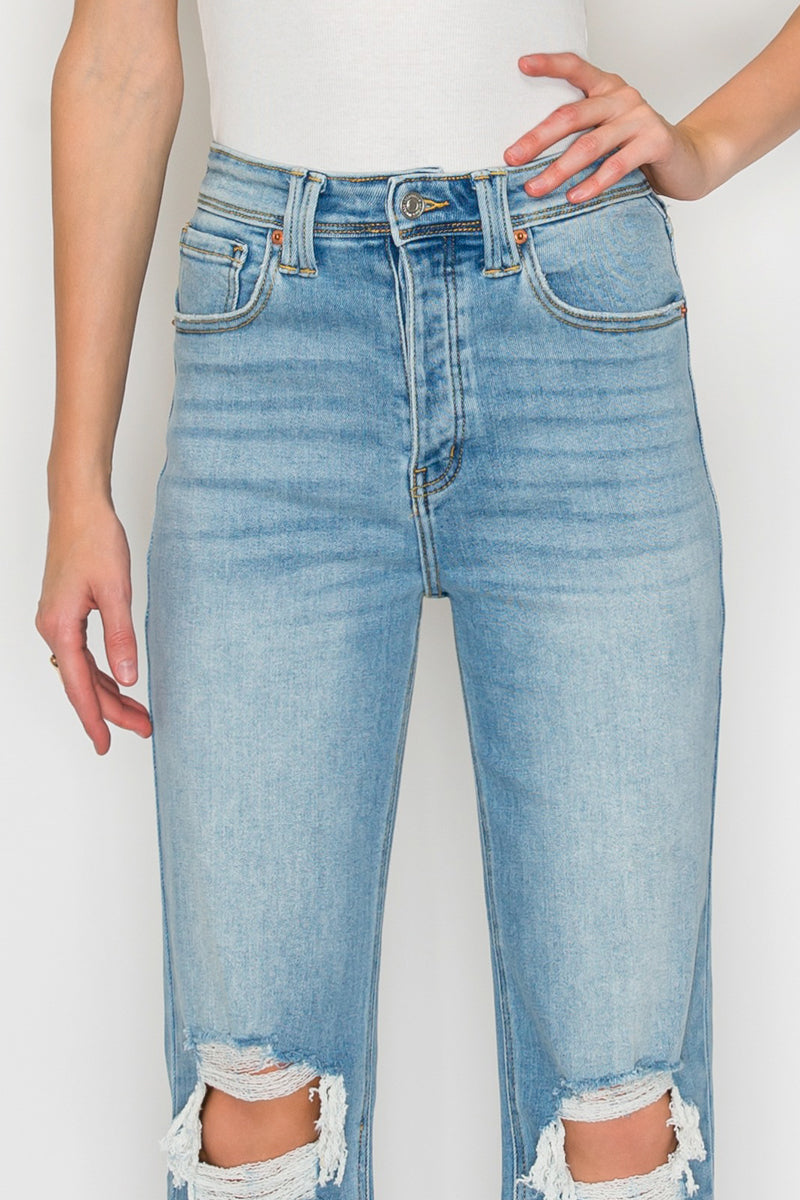 Raelynn Ultra High Rise Modern Wide Jeans in 9 (28) view 5 - High-Waisted (bottom)