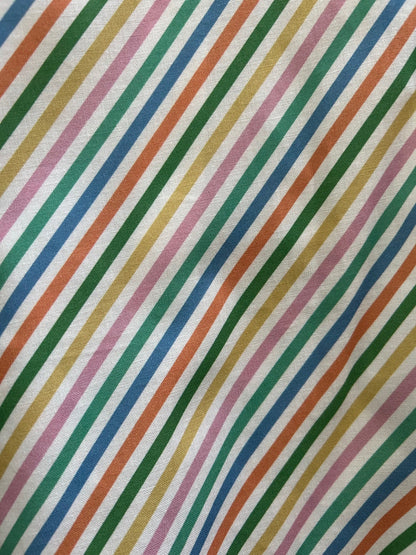 Rainbow Stripe Skater Skirt in S view 2 - Rainbow Striped Skirt Set