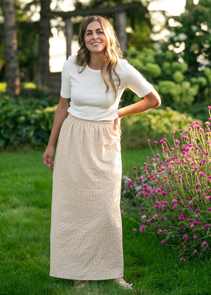 Rayne Modern Gingham Maxi Skirt view 10 (dress)