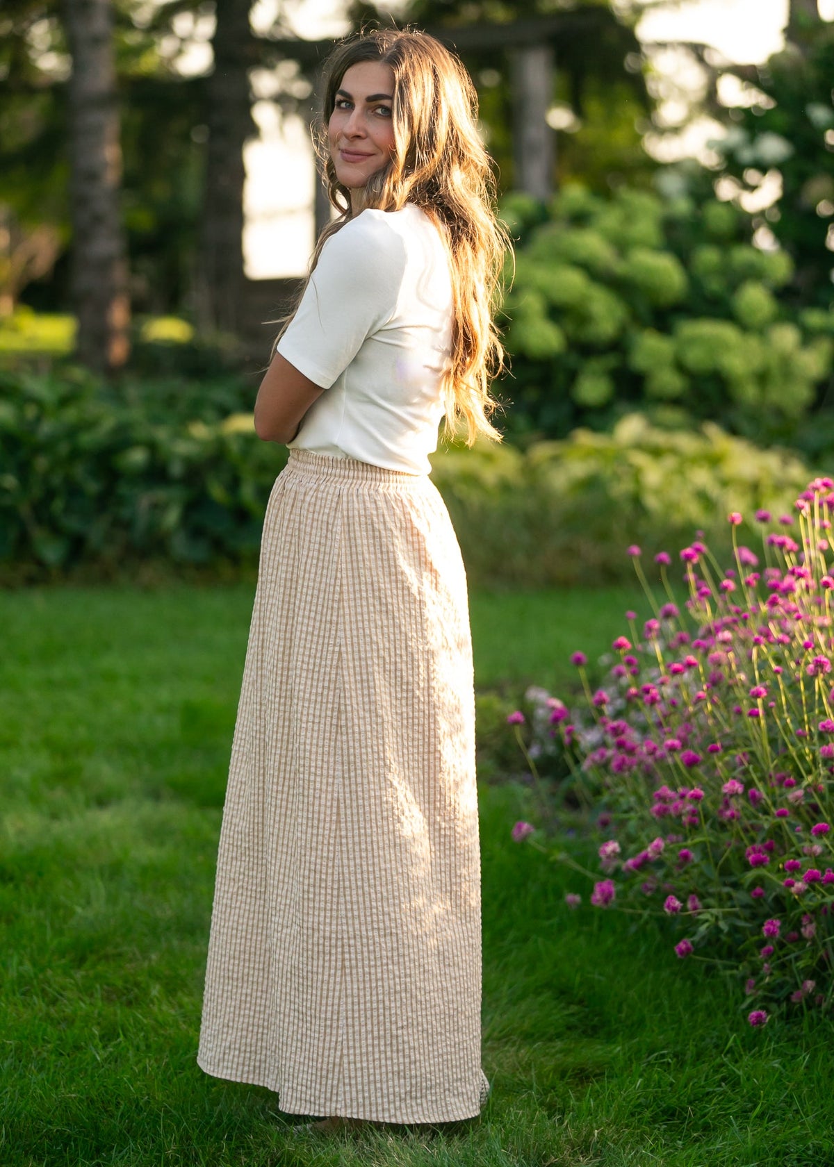 Rayne Modern Gingham Maxi Skirt view 17 (dress)