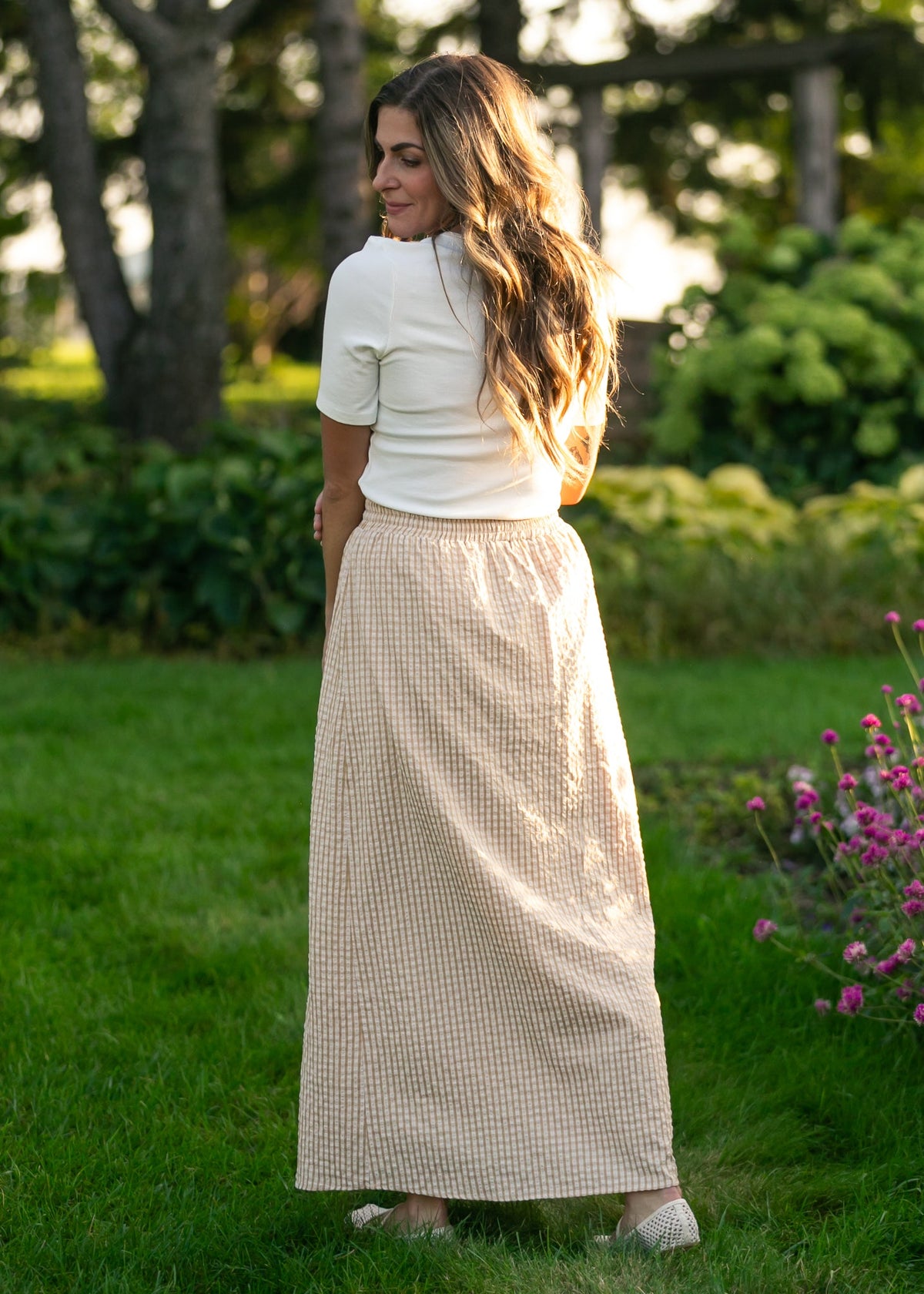 Rayne Modern Gingham Maxi Skirt view 18 (dress)