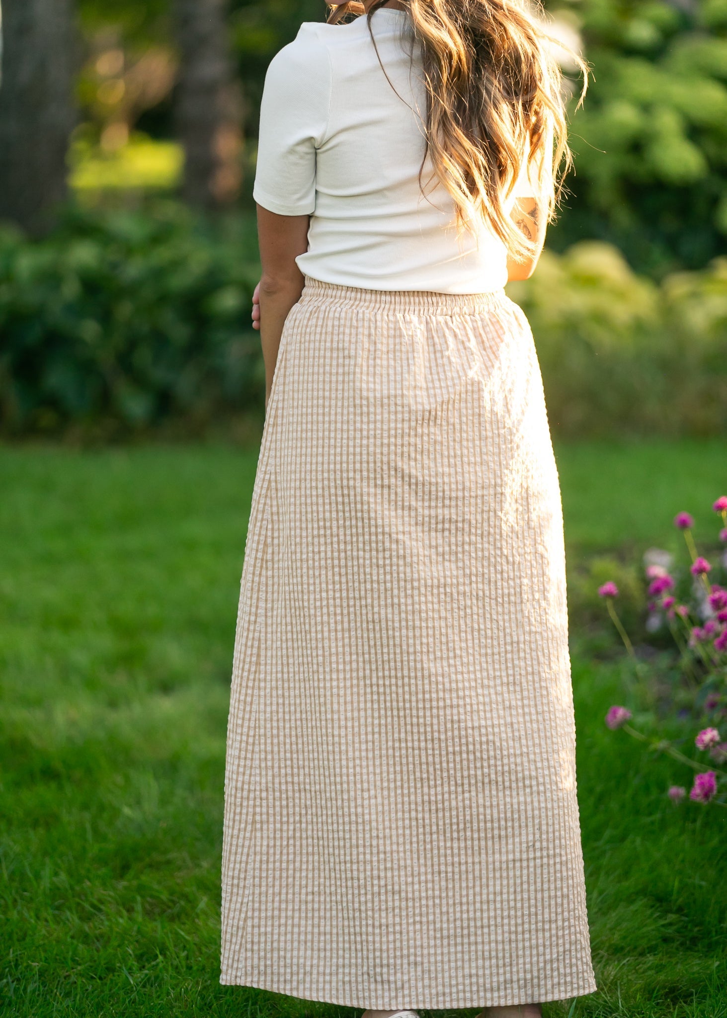 Rayne Modern Gingham Maxi Skirt view 19 (dress)