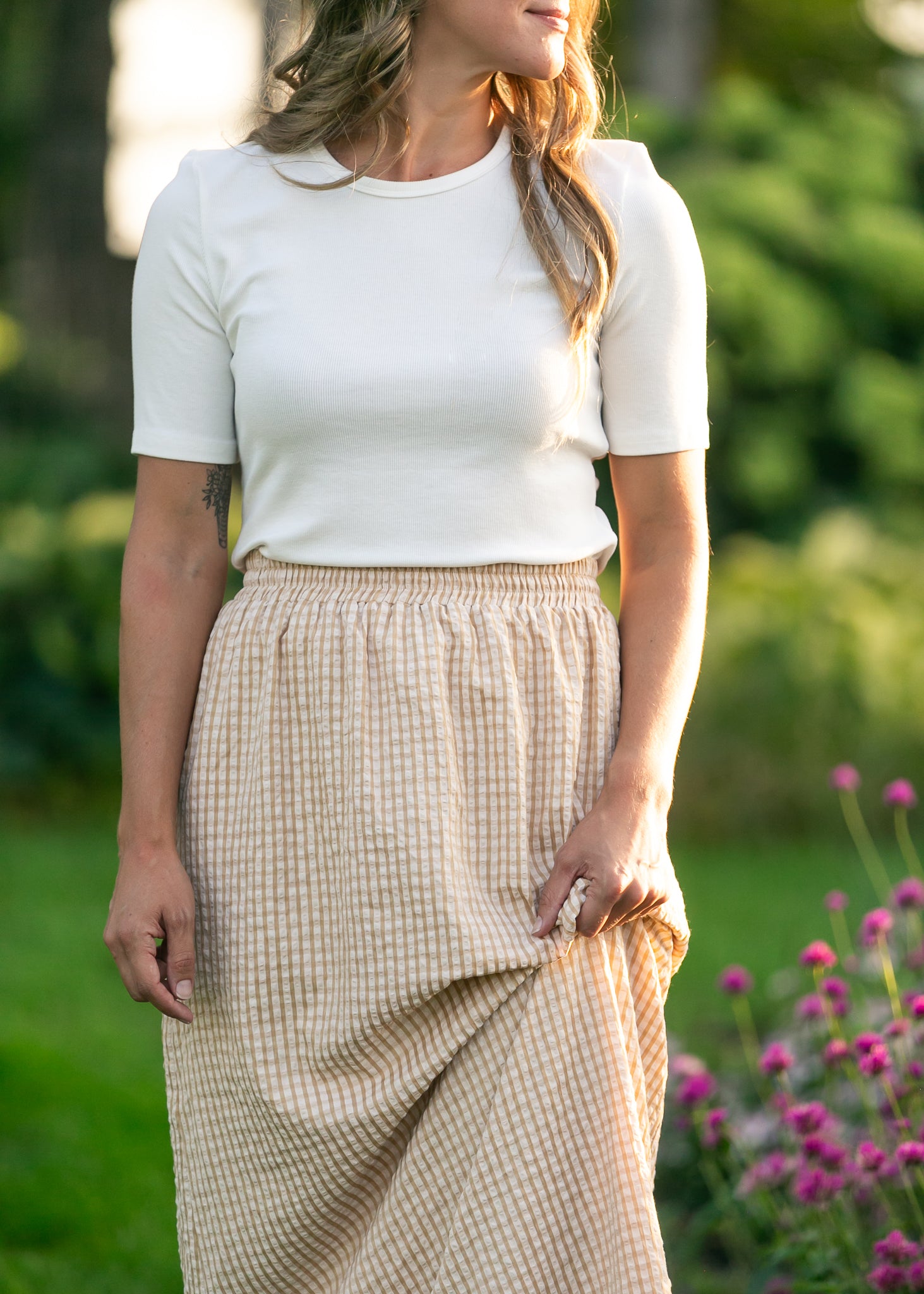 Rayne Modern Gingham Maxi Skirt view 20 (dress)