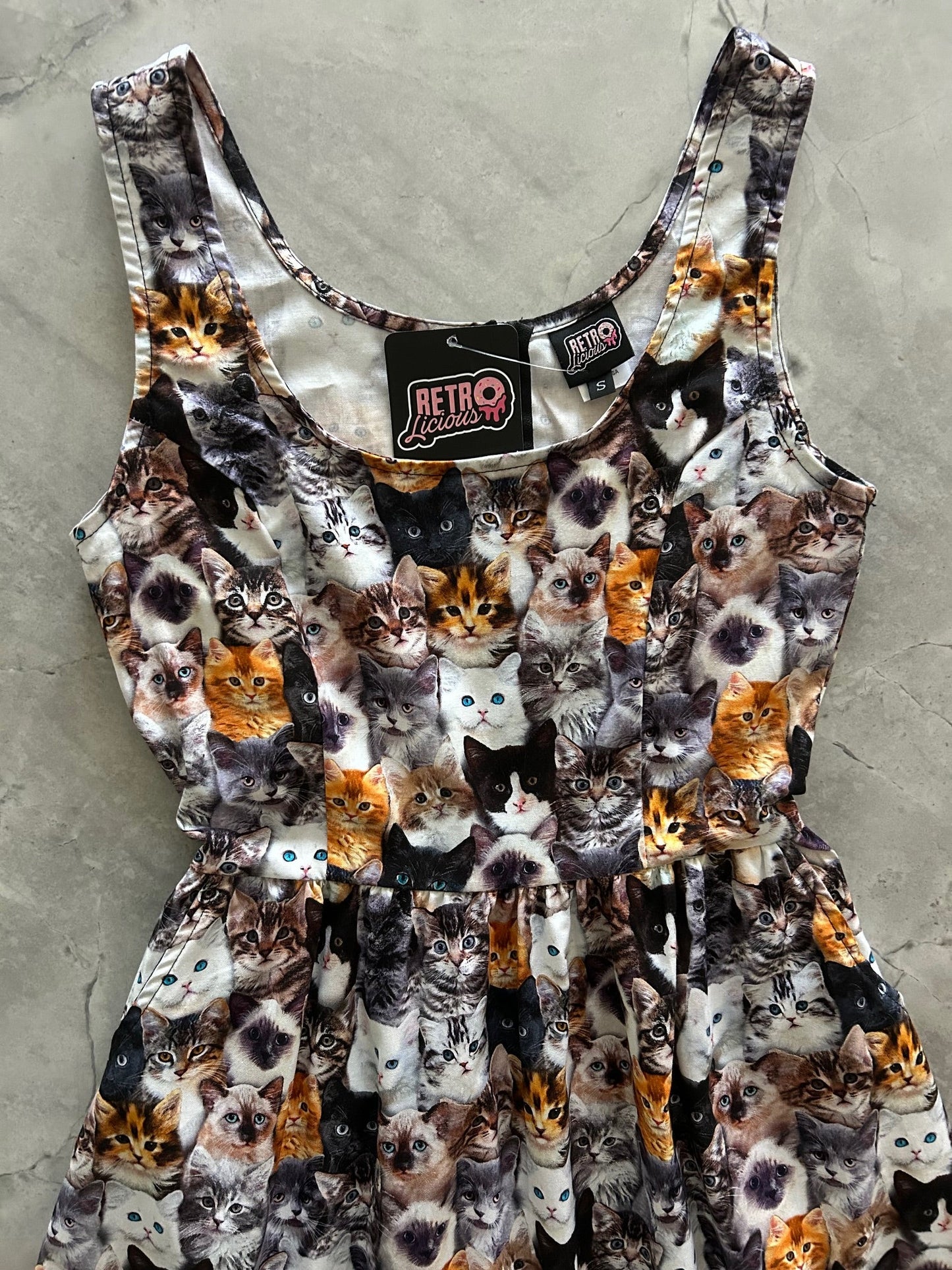 Realistic Cats Fit & Flare Dress in 1X view 6 - Warrior Cats Dress Up