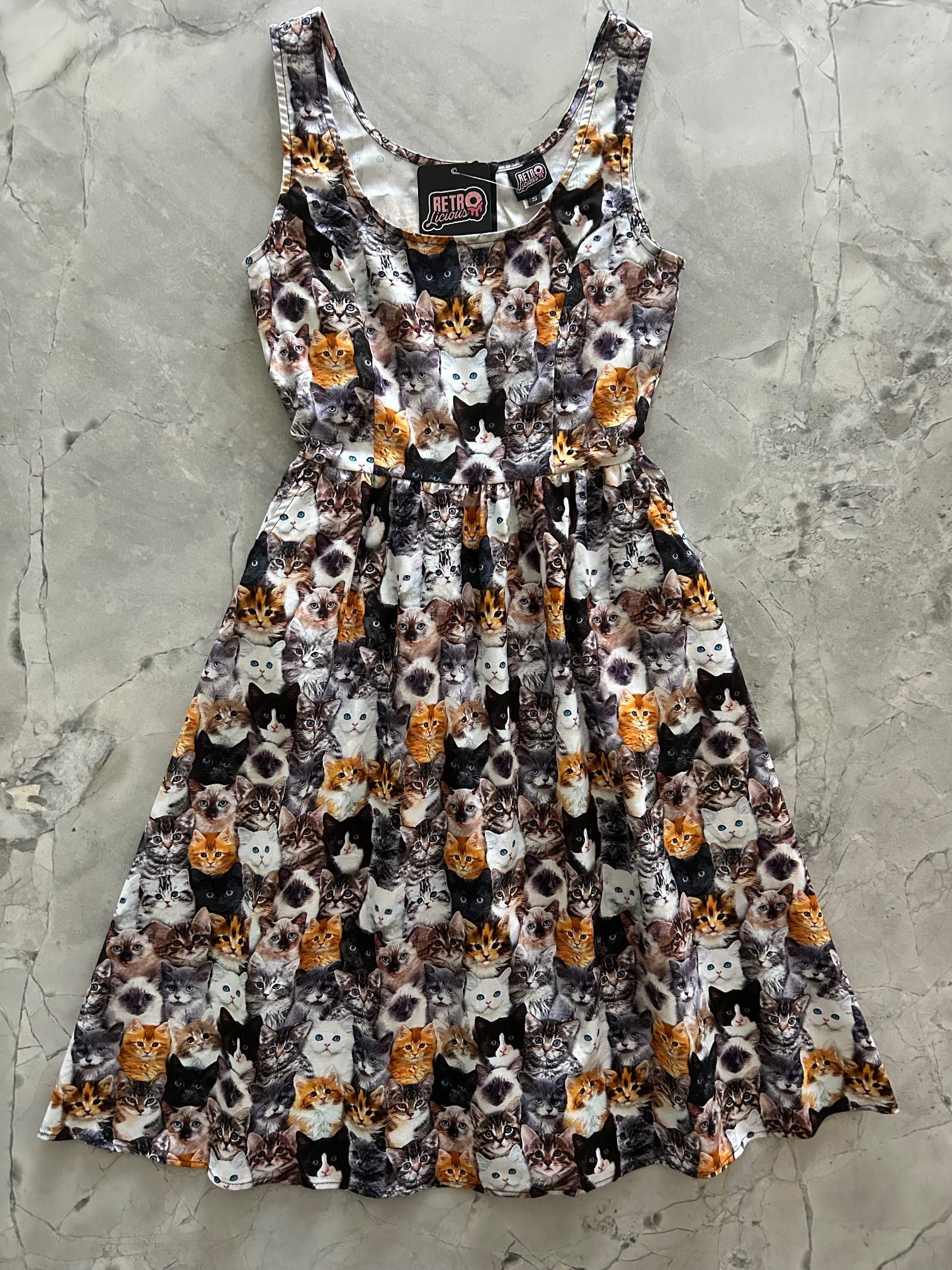 Realistic Cats Fit & Flare Dress in XL view 5 - Warrior Cats Dress Up