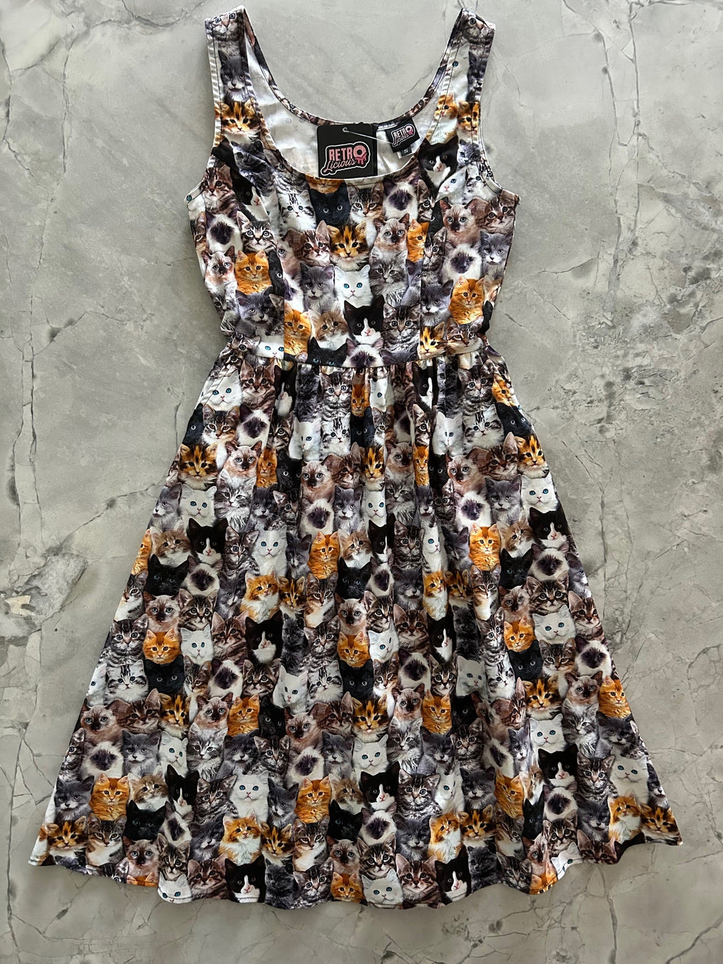 Realistic Cats Fit & Flare Dress XL view 5 (dress) - warrior cats dress up, warrior cats dress to impre - shop at us.meeeshop