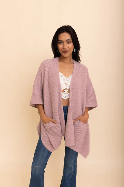 Relax & Chill Autumn Nights Boucle Cardigan Top - MeeeShop Women's Fashion