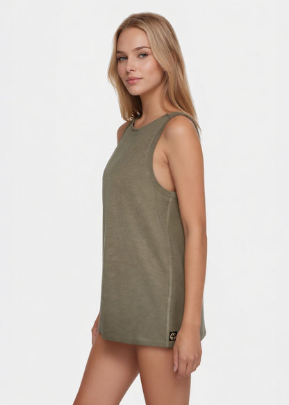 Relaxed Fit Tank Made in USA in Navy view 11 - Relaxed Tank Top