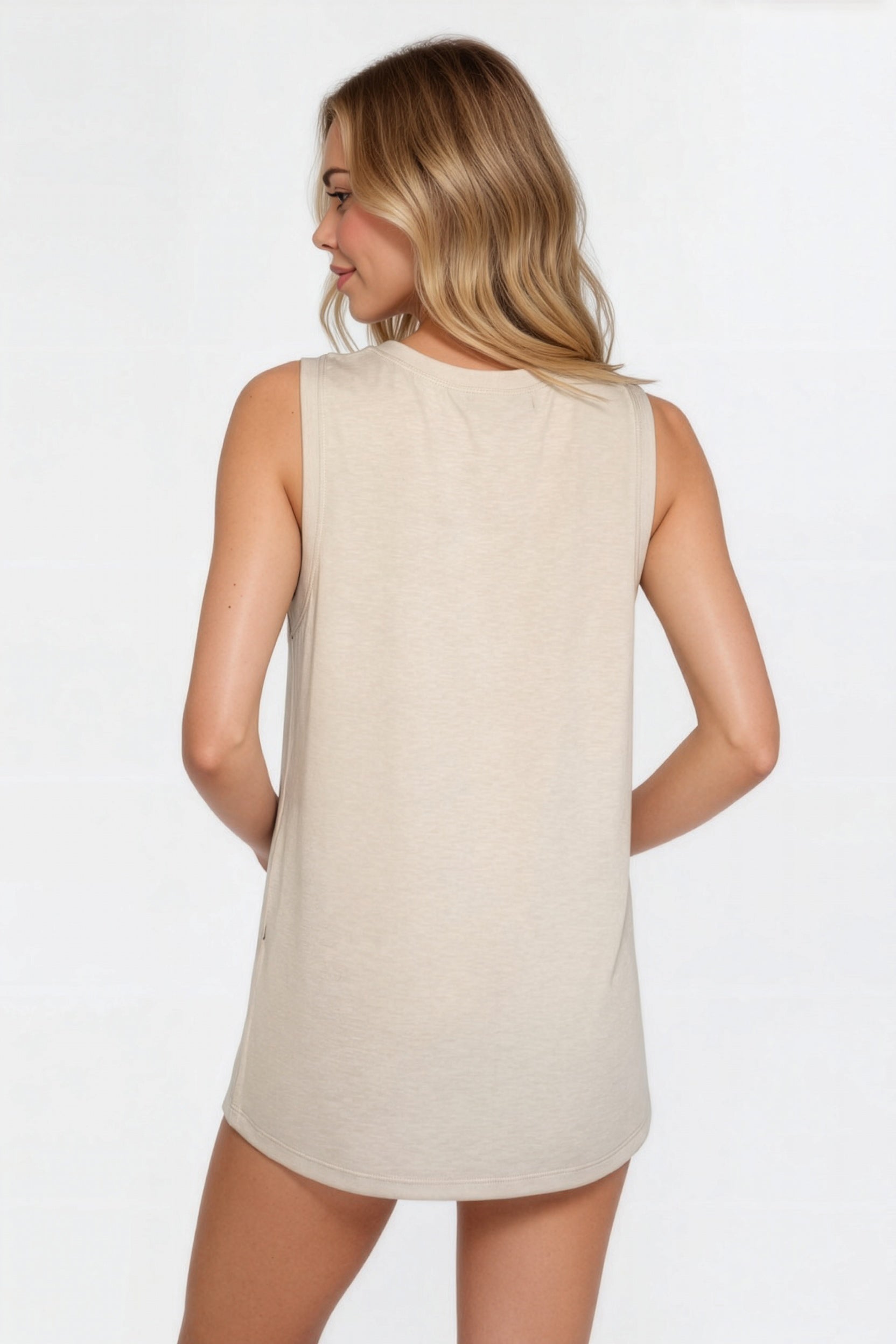 Relaxed Fit Tank Made in USA in Olive view 16 - Relaxed Tank Top