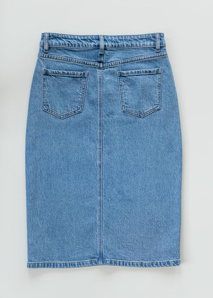 Remi Denim Classic Wash Midi Skirt view 28 - Remi Bader Denim Skirt (dress)