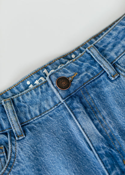 Remi Denim Classic Wash Midi Skirt view 29 - Remi Bader Denim Skirt (dress)
