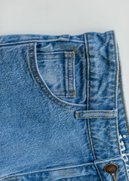 Remi Denim Classic Wash Midi Skirt view 30 - Remi Bader Denim Skirt (dress)