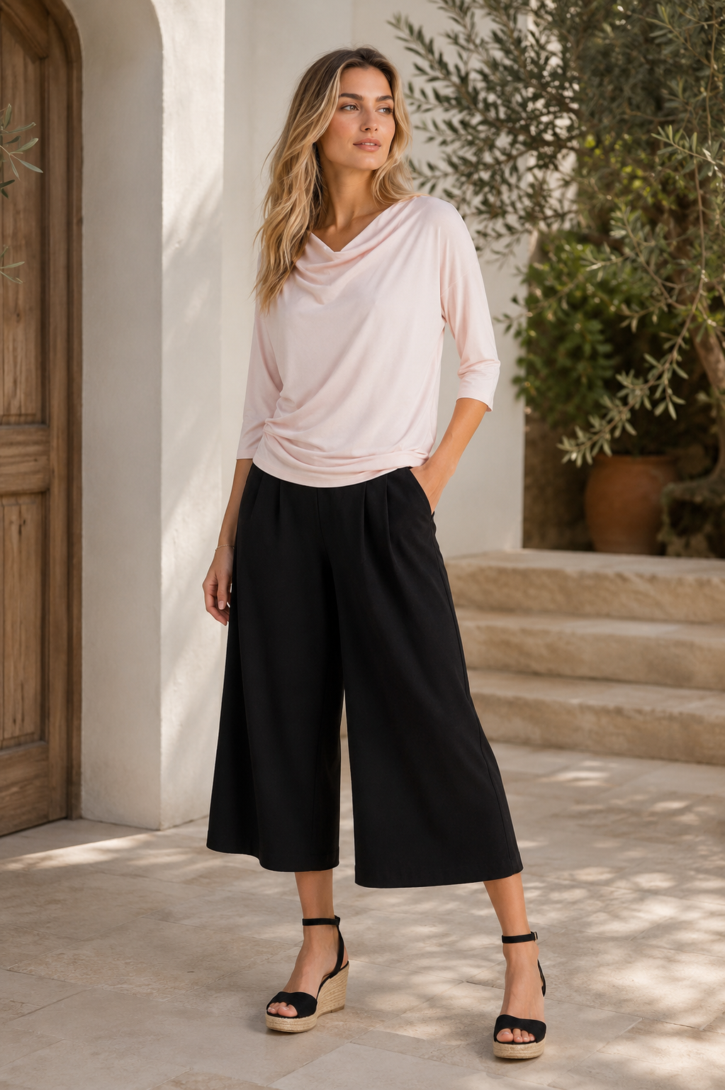 Resort Crop Pant in M view 3 - Summer Outfit Idea - Cropped Resort Pants (bottom)