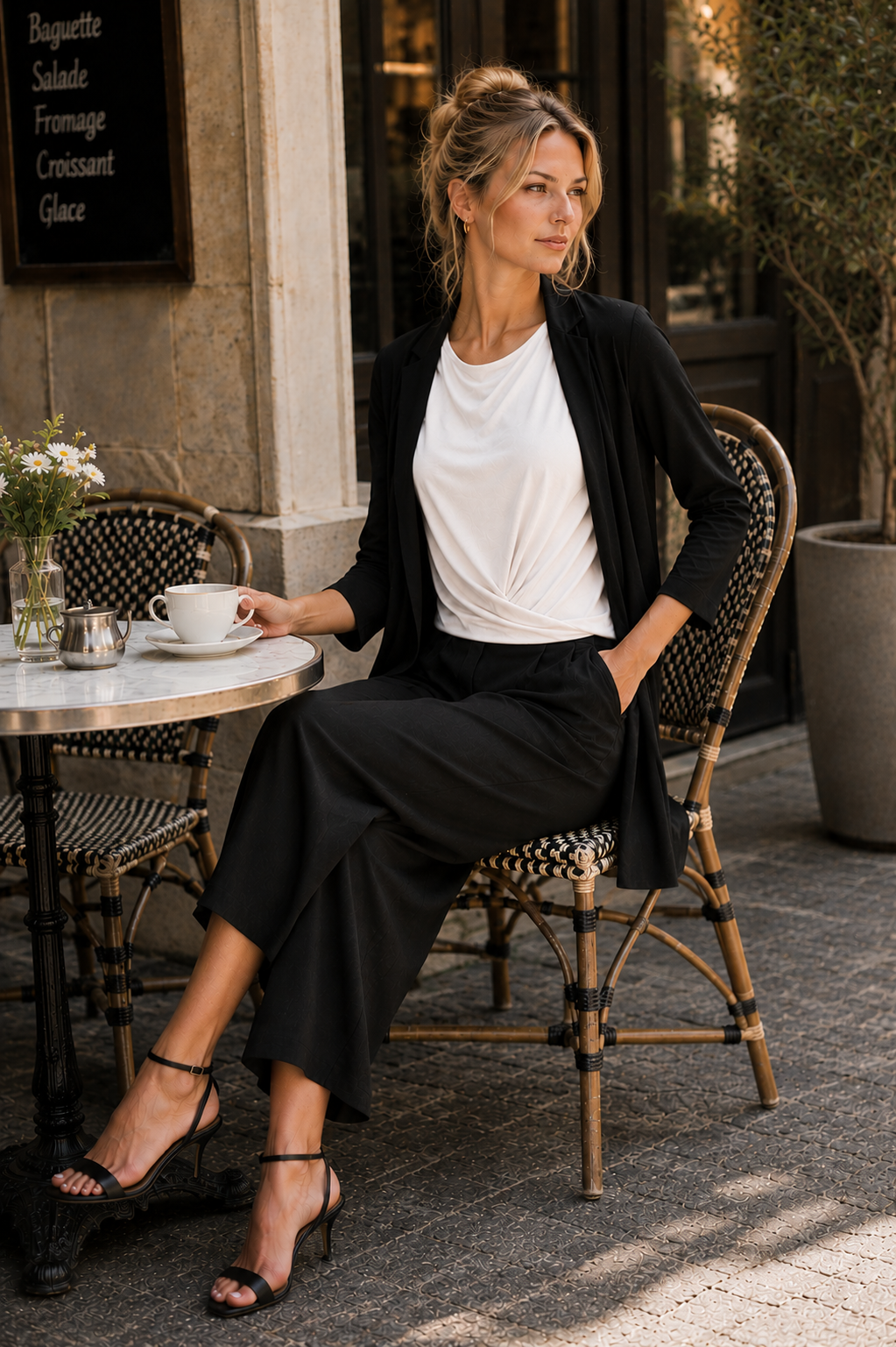Resort Crop Pant in S view 2 - Summer Outfit Idea - Cropped Resort Pants (bottom)