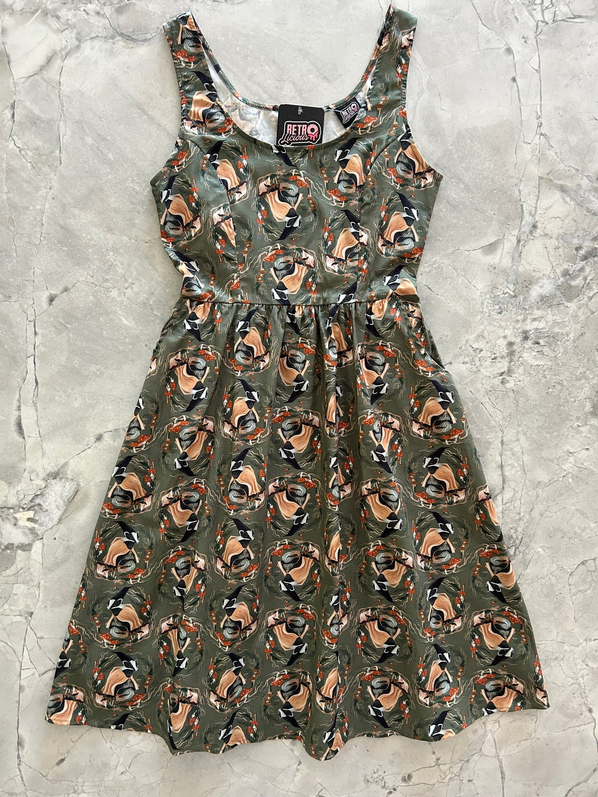 Retrolicious Badger Fit & Flare Dress - MeeeShop Women's Fashion