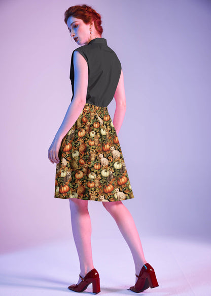 Retrolicious Black Bow Top in XL view 5