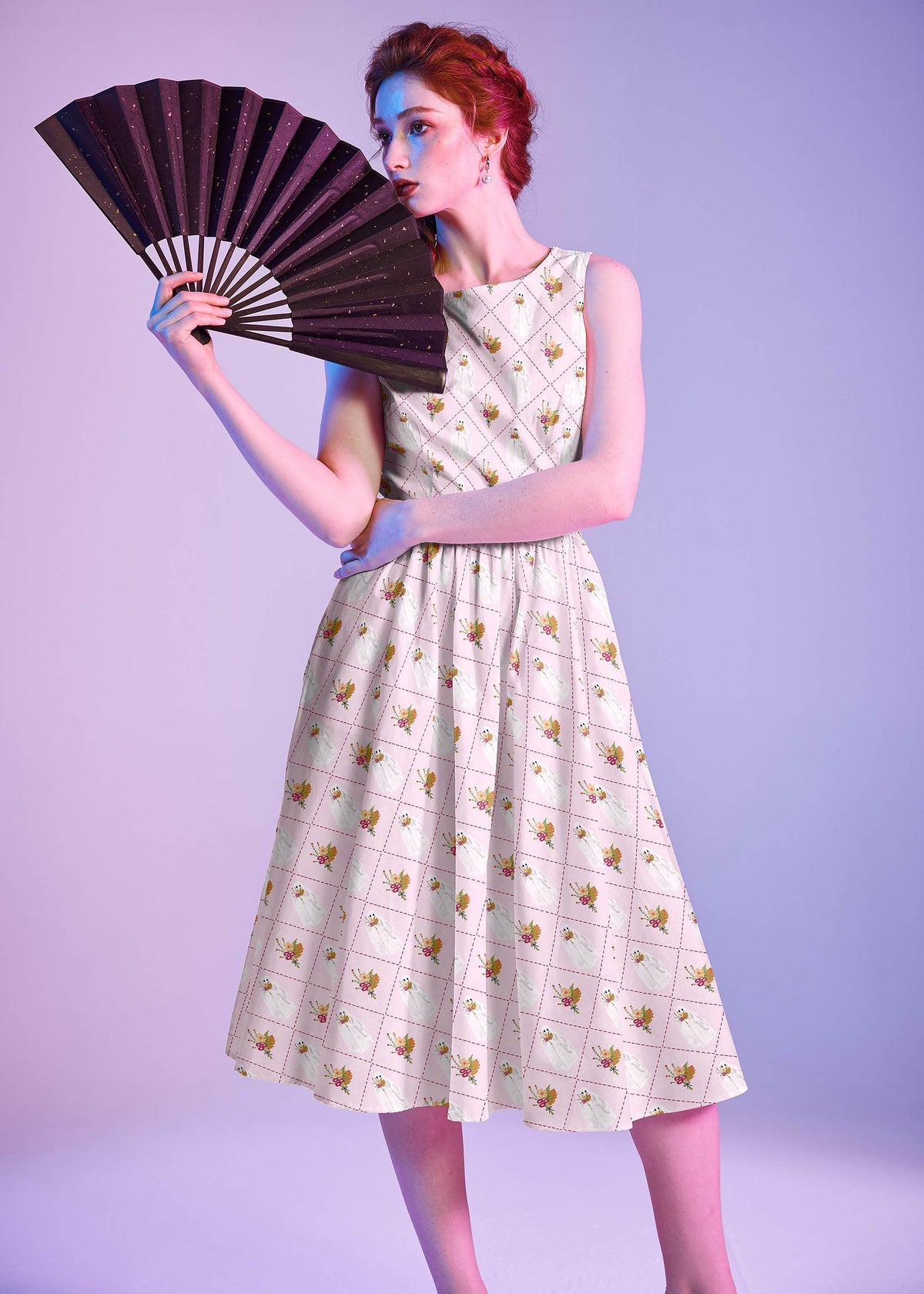 Retrolicious Boo Midi Dress in XL view 5 - Babyboo Midi Dress