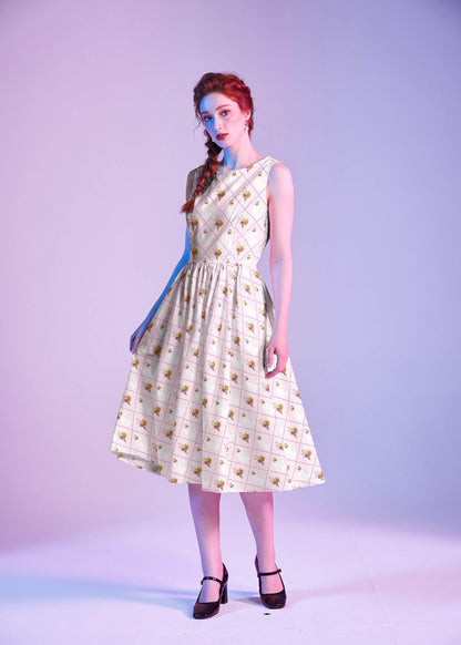Retrolicious Boo Midi Dress in XS - Babyboo Midi Dress