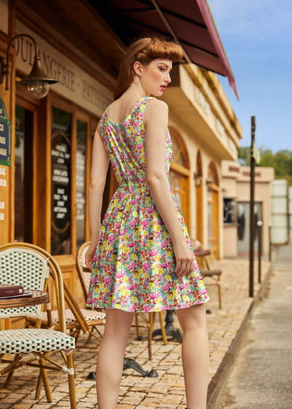 Retrolicious Bunnies Shorter Length Fit & Flare Dress - MeeeShop Women's Fashion