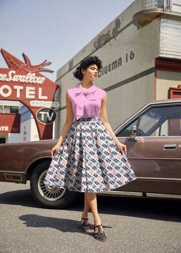 Retrolicious Cowgirl Boots Doris Skirt - MeeeShop Women's Fashion
