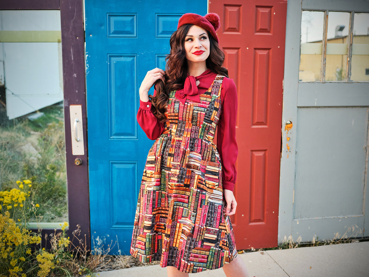 Retrolicious Don't Judge a Book by Its Cover Fit & Flare Dress in XL view 5 - Don T Judge By Dress Quotes