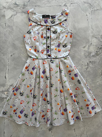 Retrolicious Elizabeth Dress in Witches Brew in M view 3 - Brew Dress