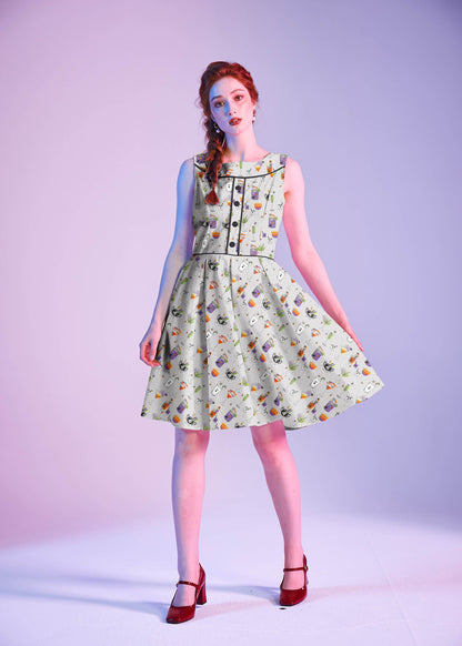 Retrolicious Elizabeth Dress in Witches Brew in XS - Brew Dress