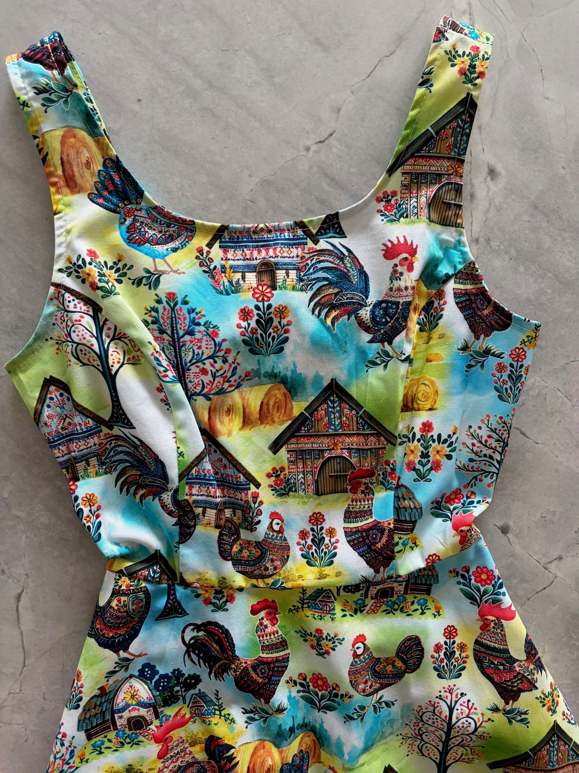 Retrolicious Farm Skater Dress in 1X view 6 - Farm Rio Skater Dress
