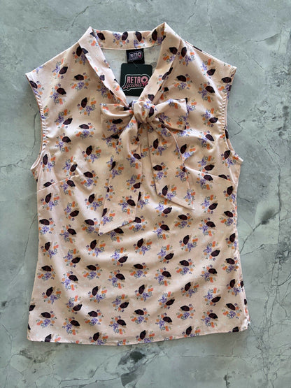 Retrolicious Hedgehog Bow Top in L view 3