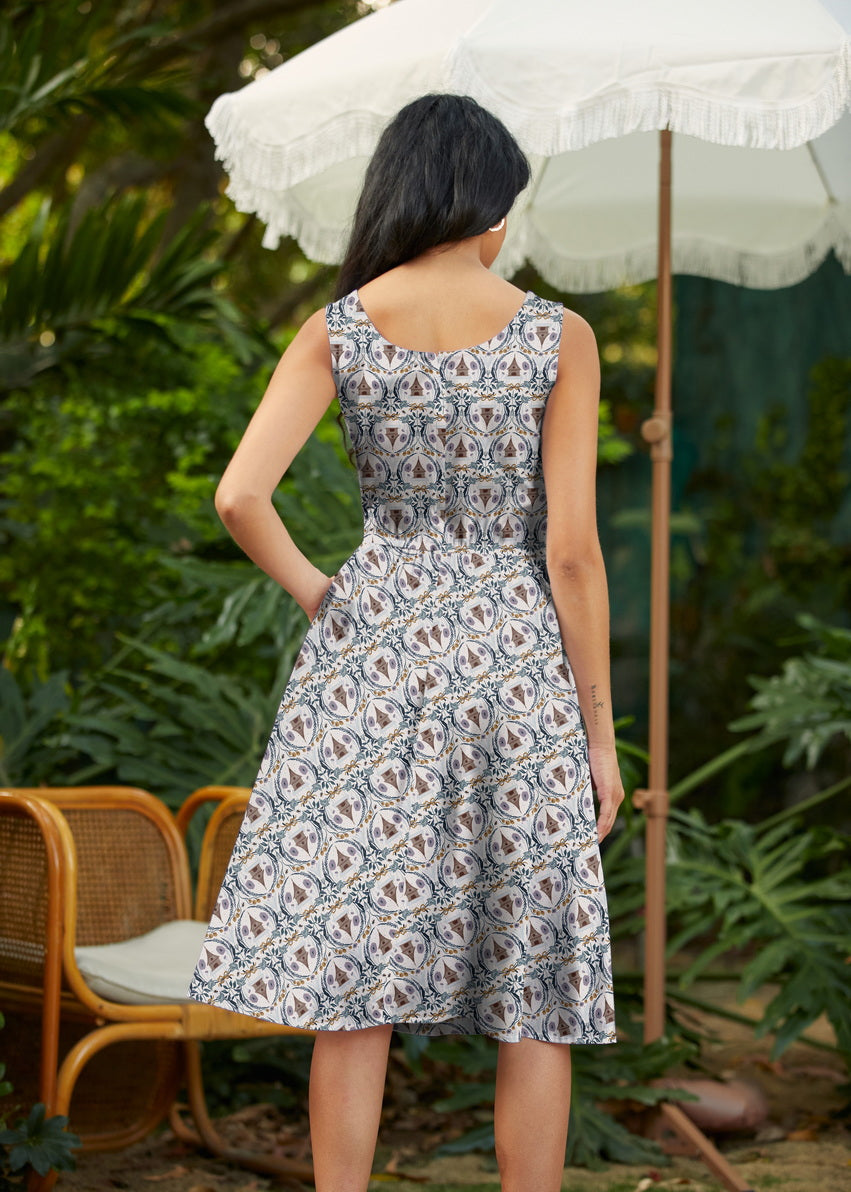 Retrolicious Honey I'm Home Fit & Flare Dress in L view 4 - Honey House Dress