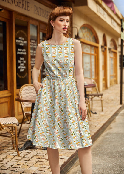 Retrolicious Jars Vintage Dress in M view 3 - Vintage Dresser Jars