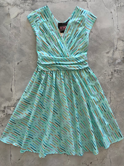 Retrolicious Pencils Greta Dress in XL view 5