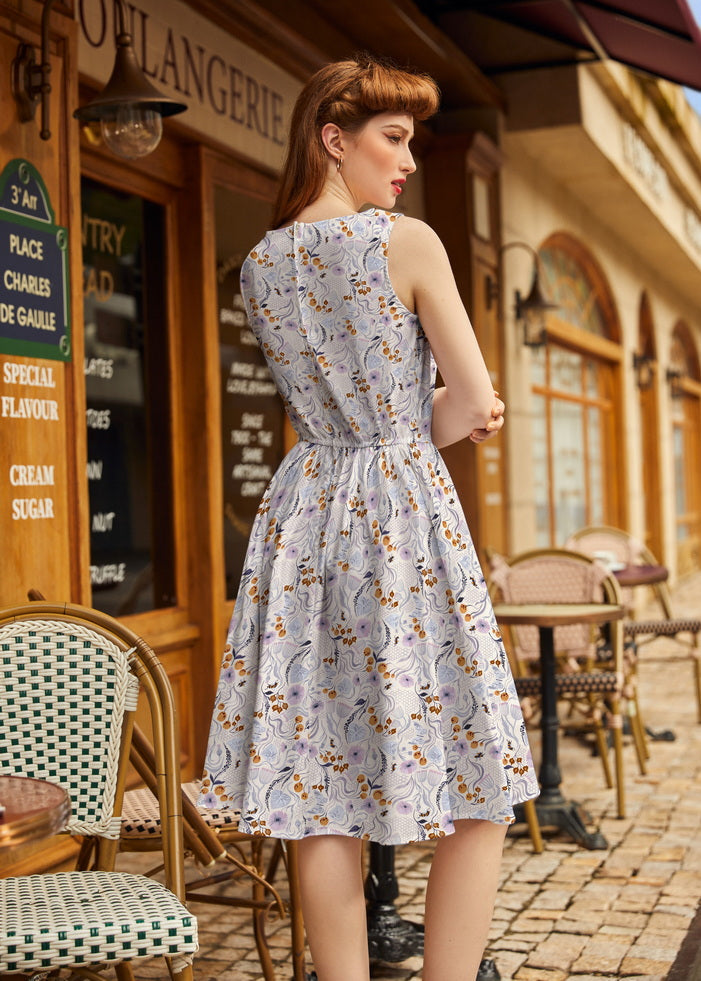 Retrolicious Pollinators Vintage Dress in L view 4 - Pol Dress