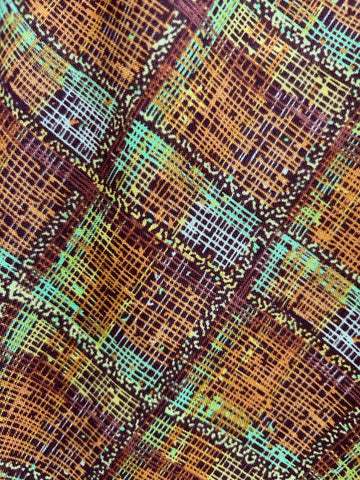 Retrolicious Rust Plaid Doris Skirt in M view 2 - Rust Pleated Skirt