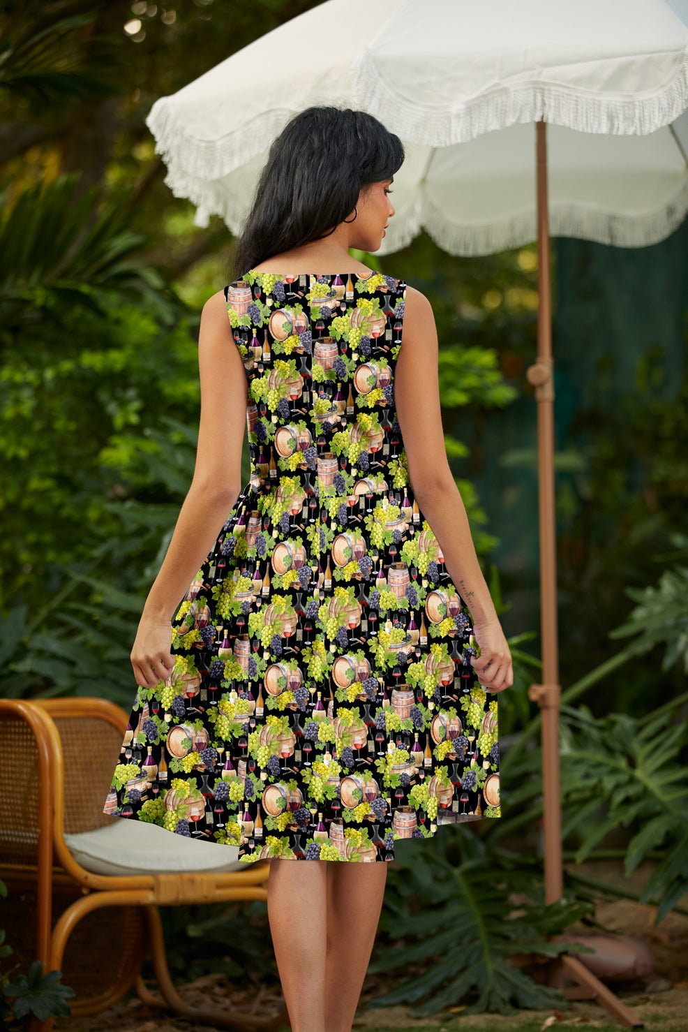 Retrolicious Wine Vintage Dress in 1X view 6