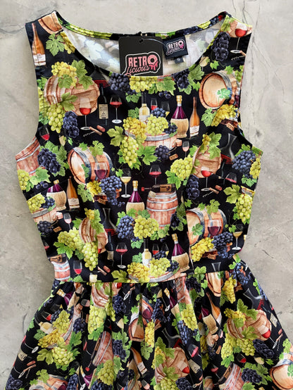 Retrolicious Wine Vintage Dress in L view 4