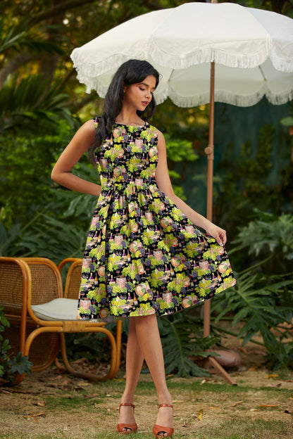Retrolicious Wine Vintage Dress in XL view 5