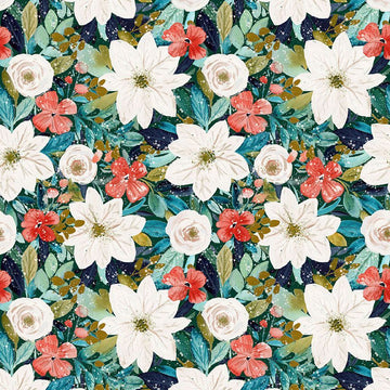 Retrolicious Winter Floral Vintage Dress - MeeeShop Women's Fashion
