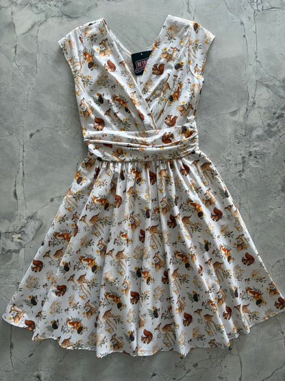 Retrolicious Woodland Animals Greta Dress in XL view 5 - Woodland Animals Dress Up