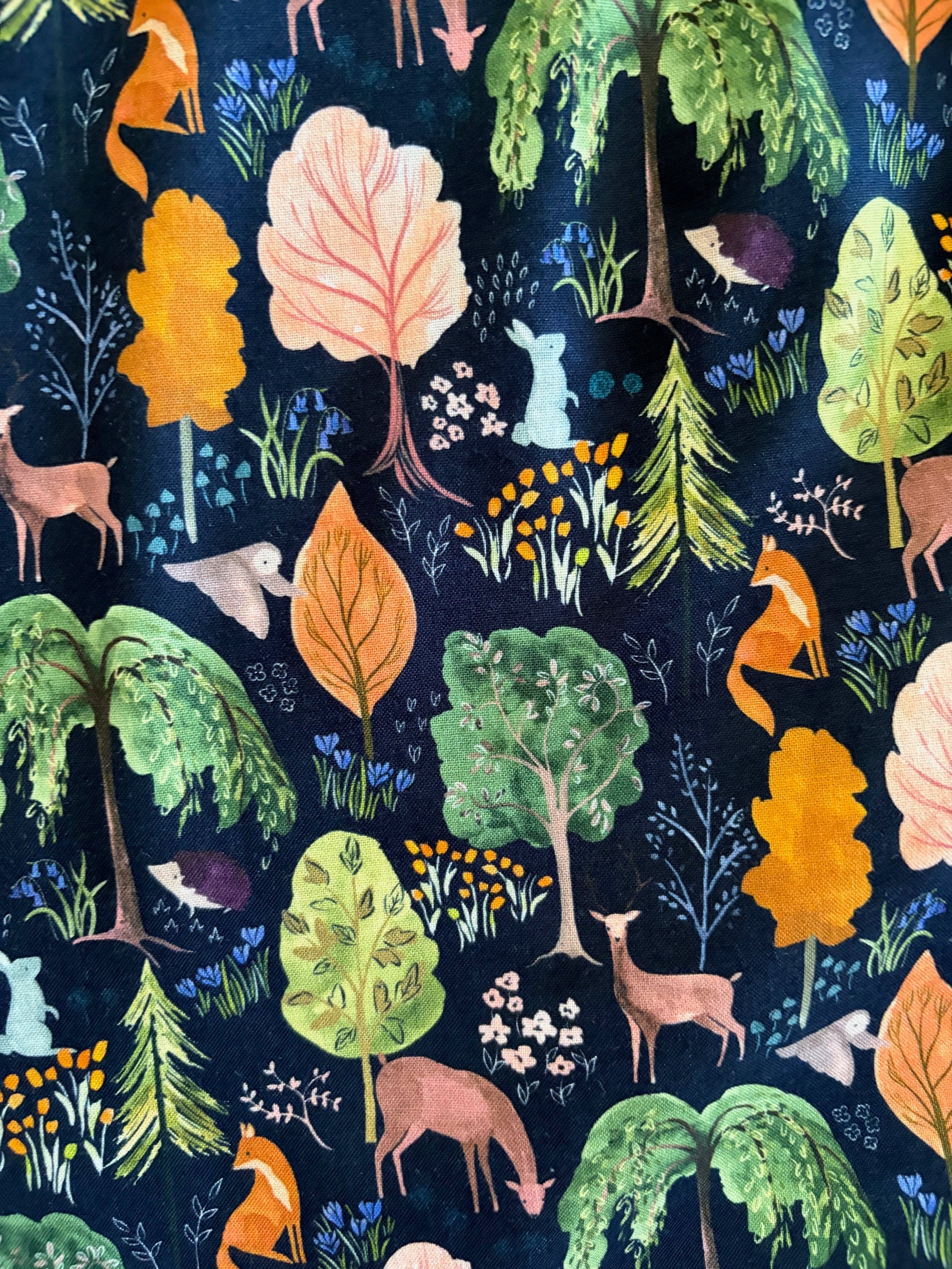 Retrolicious Woodland Vintage Dress in Navy in S view 2 - Navy Dress