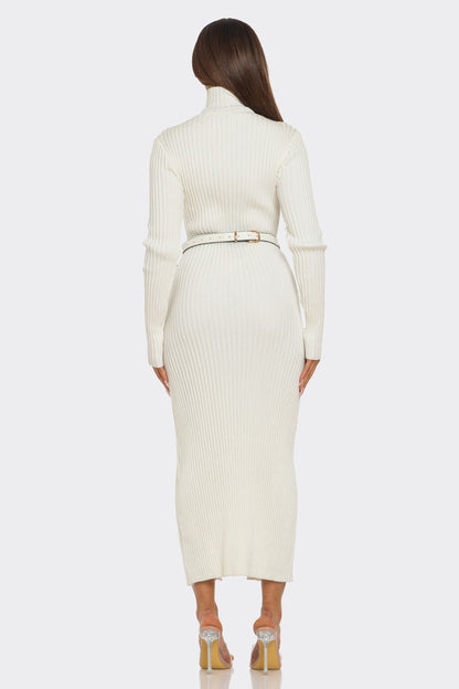 Ribbed Knit Utility Midi Dress view 12 - Fall Wardrobe Essential - Ribbed Knit Dress Women
