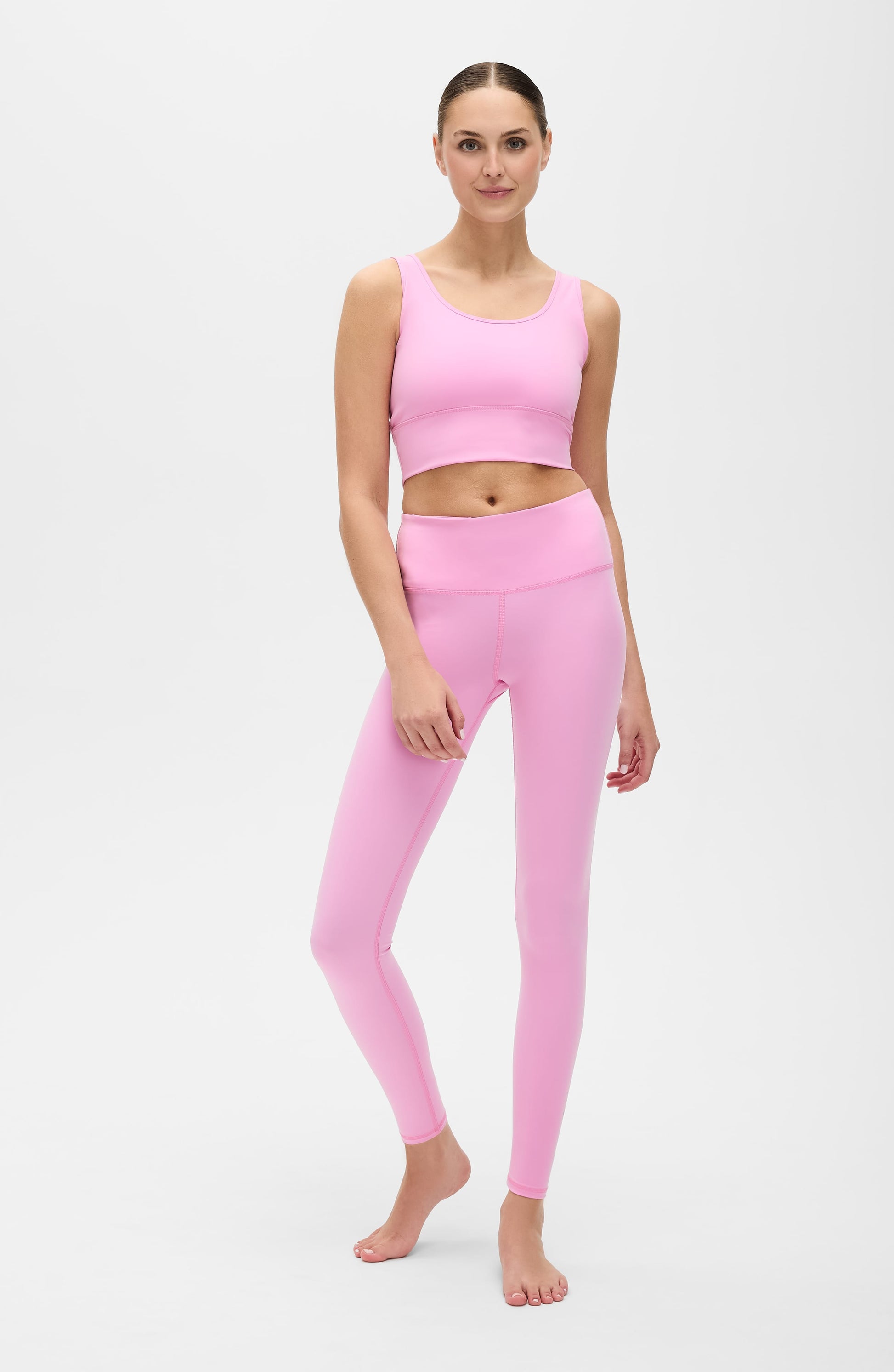Rise Leggings - Vie En Rose in Pink view 3 - Vie Rose (bottom)