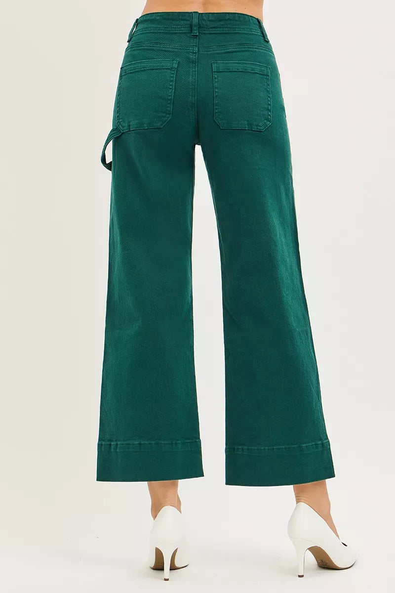 risen tummy control Risen Tummy Control High Rise Crop Wide No Waist Band Pants view 5 (bottom) - shop at us.meeeshop