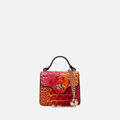 River Mini Crossbody Bag in Croc Brown - River Island Mini Crossbody Bag