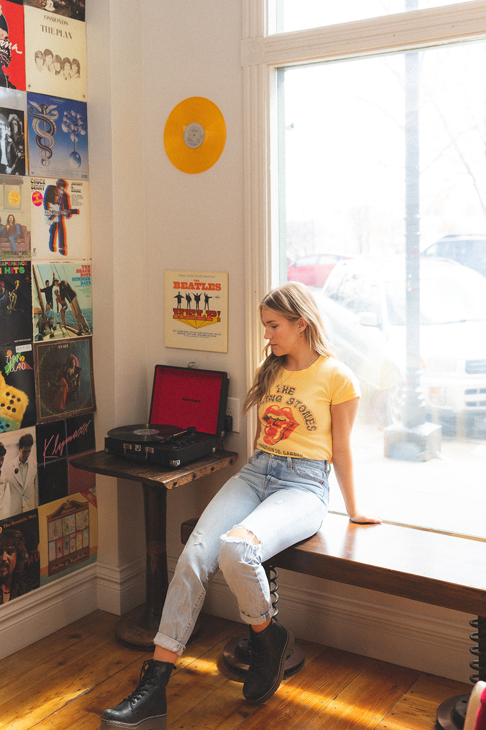 Rolling Stones 1975 Baby Tee view 7 (top) - rolling stones tee shirts, rolling stones tee womens, rolli - shop at us.meeeshop